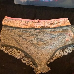 2 lace panties